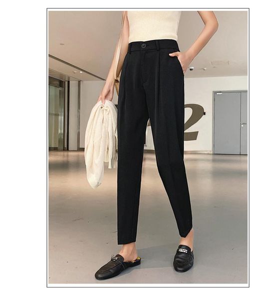 women's pants & capris women spring female office lady solid high waist chiffon harem trousers fashion casual straight suit, Black;white
women's pants & capris women spring female office lady solid high waist chiffon harem trousers fashion casual straight suit, Black;white