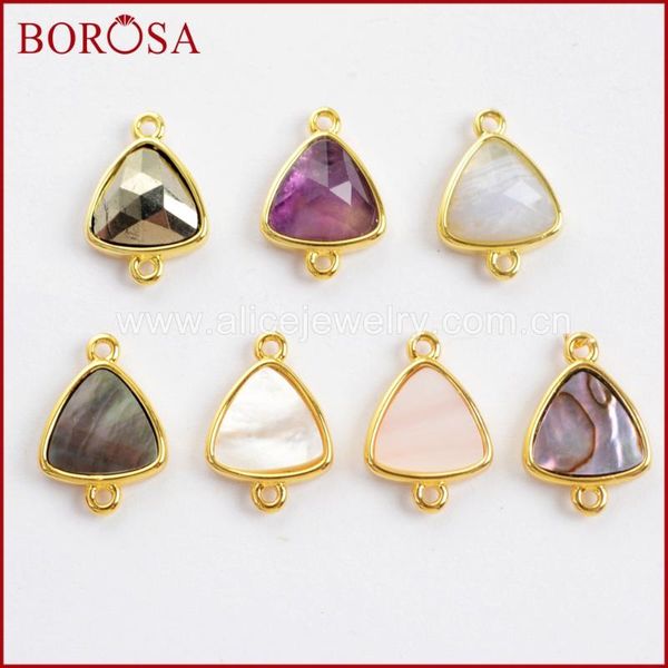 pendants borosa 10pcs 12x12mm triangle multi-kind faceted stones gold connector beads a-methyst shell double charms jewelry wx991, Black
pendants borosa 10pcs 12x12mm triangle multi-kind faceted stones gold connector beads a-methyst shell double charms jewelry wx991, Black