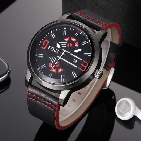 wristwatches soki large dial calendar men's watch fashion belt digital quartz brand casual sports clock reloj hombres, Slivery;brown
wristwatches soki large dial calendar men's watch fashion belt digital quartz brand casual sports clock reloj hombres, Slivery;brown
