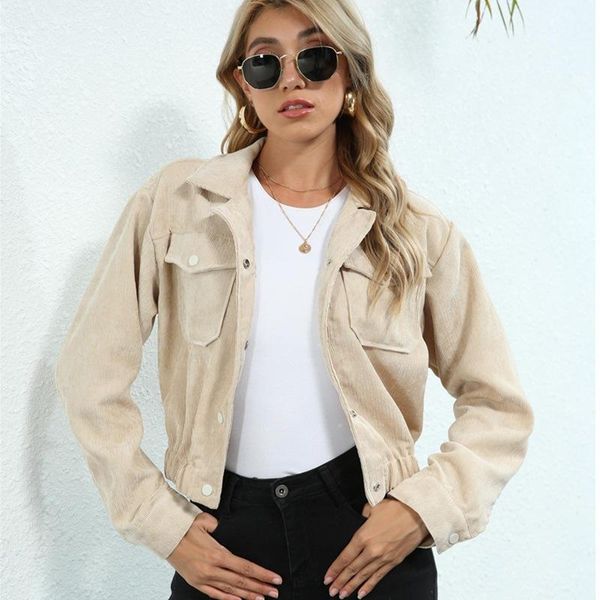 women's jackets autumn jacket coats women outerwear solid color turn-down neck long sleeve single-breasted short coat for female ladies, Black;brown
women's jackets autumn jacket coats women outerwear solid color turn-down neck long sleeve single-breasted short coat for female ladies, Black;brown