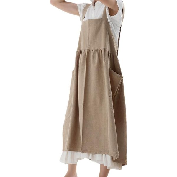 aprons women cotton linen apron japanese housework baking wrap florist dress adjustable
aprons women cotton linen apron japanese housework baking wrap florist dress adjustable