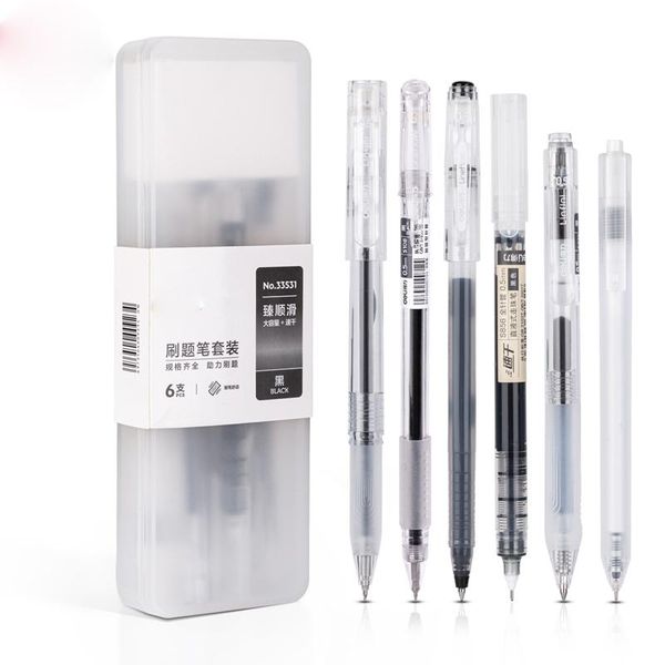 gel pens 5pcs pen +1pcs straight ultra fine finance black ink gelpen for school office exam supplies stationery
gel pens 5pcs pen +1pcs straight ultra fine finance black ink gelpen for school office exam supplies stationery