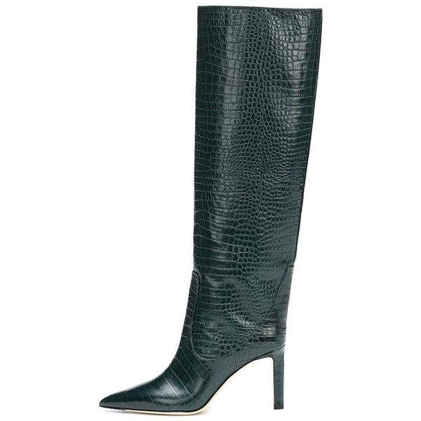 cowboy knee high boots women brand quality women's pointed toe western heels fashion white long female, Black
cowboy knee high boots women brand quality women's pointed toe western heels fashion white long female, Black