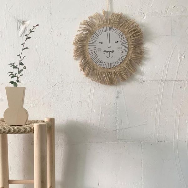 decorative objects & figurines ins nordic hand woven cotton thread weaving animal head ornament children room wall hanging cartoon lion deco
decorative objects & figurines ins nordic hand woven cotton thread weaving animal head ornament children room wall hanging cartoon lion deco