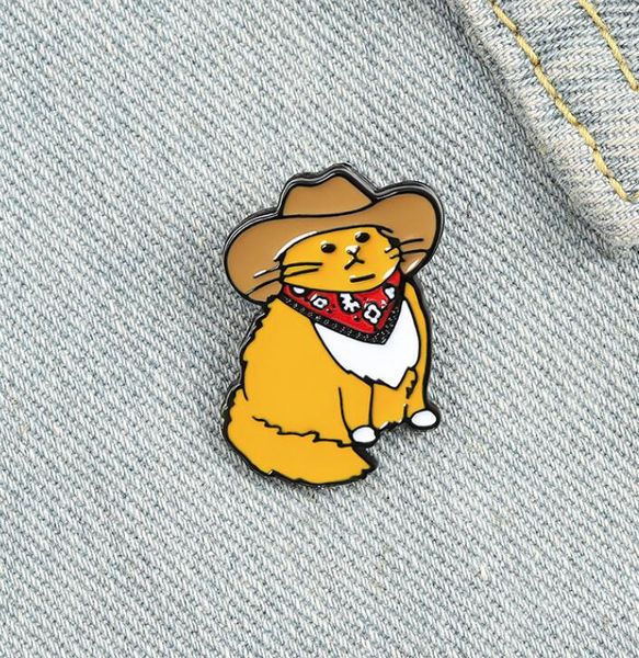 cowboy cats enamel pin custom funny animal hat brooches shirt lapel bag cute badge cartoon kitten jewelry gift for friends gc783, Gray
cowboy cats enamel pin custom funny animal hat brooches shirt lapel bag cute badge cartoon kitten jewelry gift for friends gc783, Gray