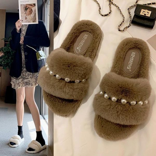slippers pearl fur for women to wear out 2021 autumn and winter thick bottom slotted cotton fashion shoes, Black
slippers pearl fur for women to wear out 2021 autumn and winter thick bottom slotted cotton fashion shoes, Black