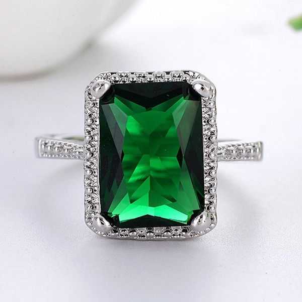 cluster rings vintage dark green stone crystal for women wedding ring silver color princess luxury jewelry bague femme man anillos mujer, Golden;silver
cluster rings vintage dark green stone crystal for women wedding ring silver color princess luxury jewelry bague femme man anillos mujer, Golden;silver