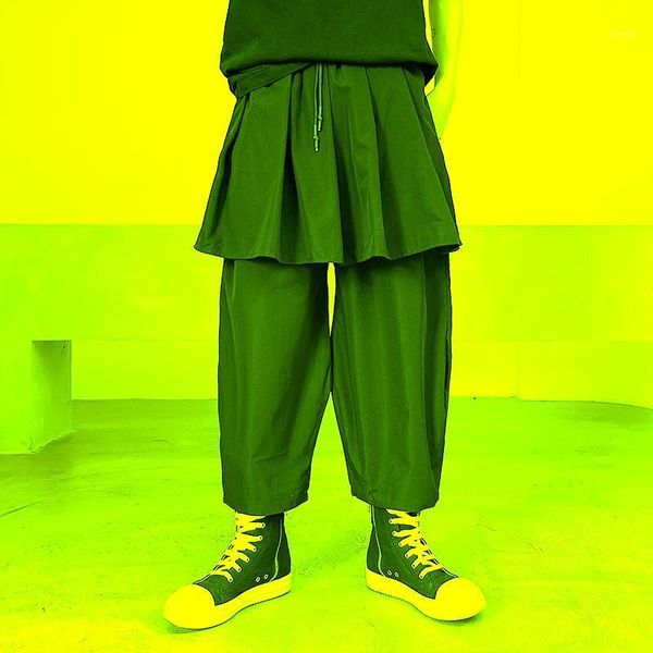 men fold splice causal loose casual wide leg harem pant male japan style streetwear gothic punk skirt pants trousers men's, Black
men fold splice causal loose casual wide leg harem pant male japan style streetwear gothic punk skirt pants trousers men's, Black