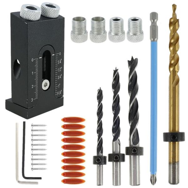 machining woodworking oblique hole locator drill bits pocket jig kit 15 degree angle guide set puncher diy carpentry tools
machining woodworking oblique hole locator drill bits pocket jig kit 15 degree angle guide set puncher diy carpentry tools
