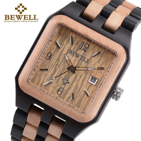 wristwatches bewell 111a black rectangle quartz wood watch for men wooden square dial auto date box relogio masculino, Slivery;brown
wristwatches bewell 111a black rectangle quartz wood watch for men wooden square dial auto date box relogio masculino, Slivery;brown
