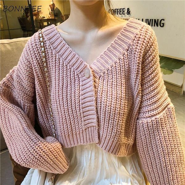 women's knits & tees cropped cardigan women fashion loose-fitting v-neck knitting casual solid simple single button tender mujer sweate, White
women's knits & tees cropped cardigan women fashion loose-fitting v-neck knitting casual solid simple single button tender mujer sweate, White