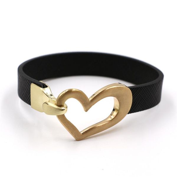 charm bracelets danjie leather heart bracelet women jewelry black/brown stainless steel magnetic clasp fashion bangles alloy, Golden;silver
charm bracelets danjie leather heart bracelet women jewelry black/brown stainless steel magnetic clasp fashion bangles alloy, Golden;silver