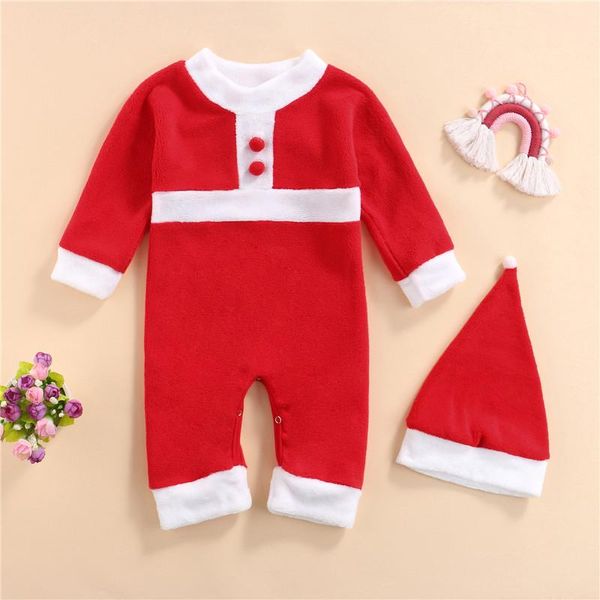 jumpsuits 0-24m christmas jumpsuit hat warm coral fleece color block celebrate holiday autumn baby boys girls xmas rompers, Blue
jumpsuits 0-24m christmas jumpsuit hat warm coral fleece color block celebrate holiday autumn baby boys girls xmas rompers, Blue