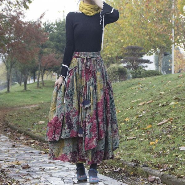 skirts lugentolo vintage print skirt women elastic waist lace up big swing 2021 spring summer fashion maxi, Black
skirts lugentolo vintage print skirt women elastic waist lace up big swing 2021 spring summer fashion maxi, Black