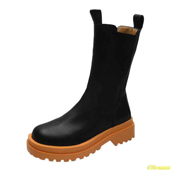 boots leather women brand fall winter warm short platform shoes waterproof water non-slip mid-calf botas mujer, Black
boots leather women brand fall winter warm short platform shoes waterproof water non-slip mid-calf botas mujer, Black