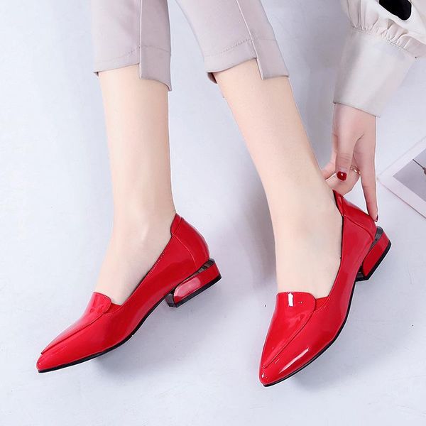 dress shoes 2021 women black work woman low heel single ladies shallow point flats patent leather thick leisure
dress shoes 2021 women black work woman low heel single ladies shallow point flats patent leather thick leisure