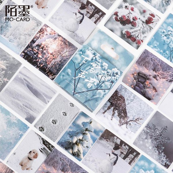 46 Pcs/pack Snow Landscape Stationery Sticker Scrapbooking Planner Journal Diary Diy Decorative Label Craft Stickers, As photo
46 Pcs/pack Snow Landscape Stationery Sticker Scrapbooking Planner Journal Diary Diy Decorative Label Craft Stickers, As photo