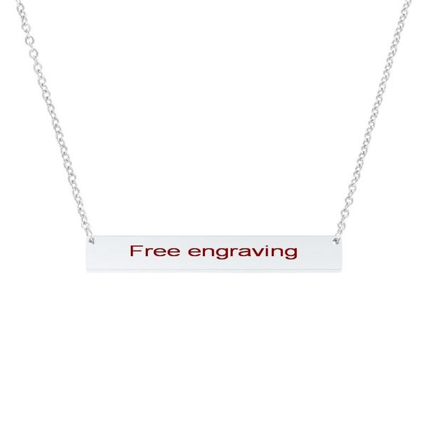 pendant necklaces custom womens mens couple necklace stainless steel rectangle for lovers gift valentine's gifts, Silver
pendant necklaces custom womens mens couple necklace stainless steel rectangle for lovers gift valentine's gifts, Silver