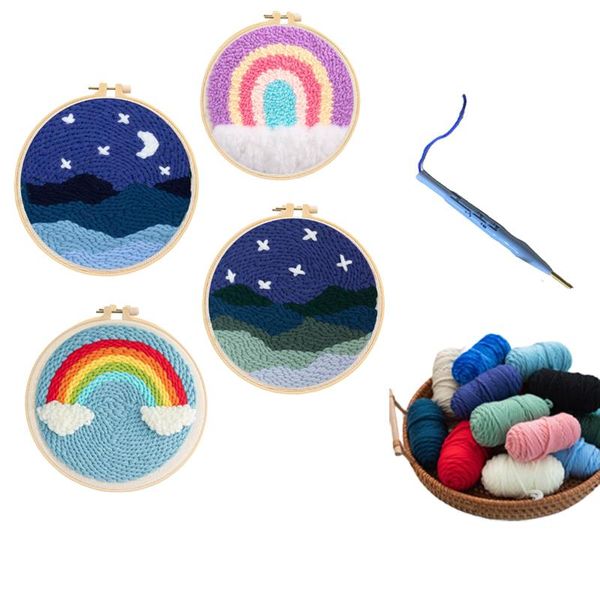 other arts and crafts diy punch needle embroidery kit with hoop needlework rainbow cross stitch for beginner handmade sewing art painting ho
other arts and crafts diy punch needle embroidery kit with hoop needlework rainbow cross stitch for beginner handmade sewing art painting ho