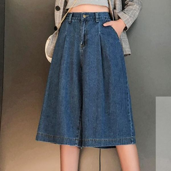 women's shorts denim summer clothing fashion high waist casual loose oversize blue breeches s/5xl 2021, White;black
women's shorts denim summer clothing fashion high waist casual loose oversize blue breeches s/5xl 2021, White;black