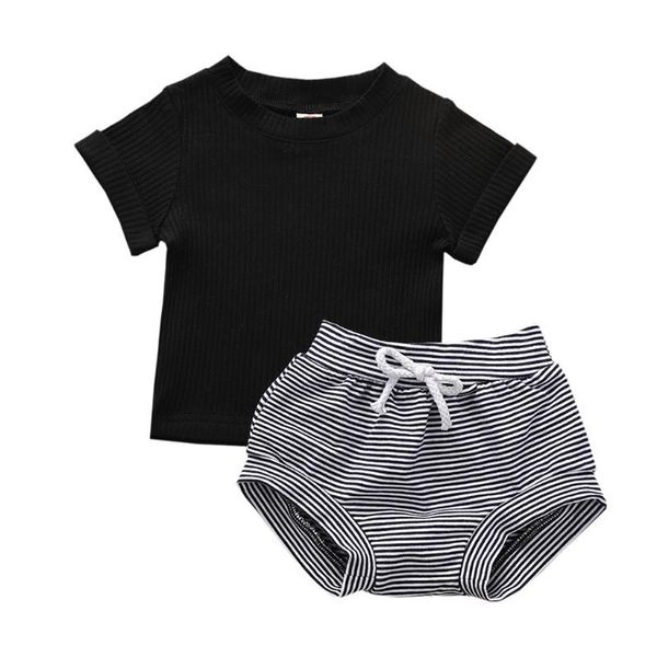 toddler baby boys girls short sleeve solid t-shirt +striped shorts outfits clothing sets, White
toddler baby boys girls short sleeve solid t-shirt +striped shorts outfits clothing sets, White