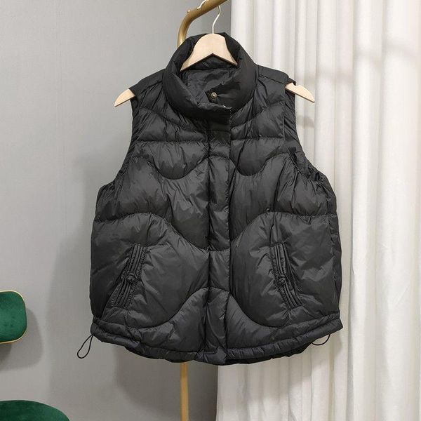women's vests 2021 winter stand collar thick vest coat women casual sleeveless jacket female solid colors cotton padded waistcoat r18, Black;white
women's vests 2021 winter stand collar thick vest coat women casual sleeveless jacket female solid colors cotton padded waistcoat r18, Black;white