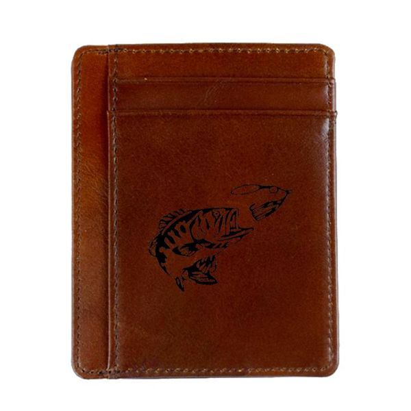 card holders engraved bass fishing fish holder men and women purse genuine leather wallet super thin id, Brown;gray
card holders engraved bass fishing fish holder men and women purse genuine leather wallet super thin id, Brown;gray