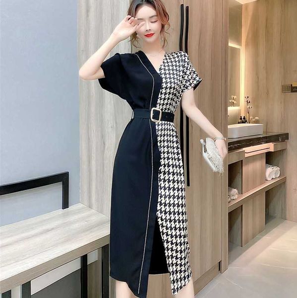 summer fashion women vintage houndstooth patchwork office work vestidos business party women bodycon dress 210531, Black;gray
summer fashion women vintage houndstooth patchwork office work vestidos business party women bodycon dress 210531, Black;gray
