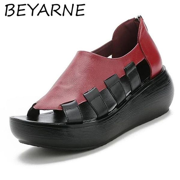 personality fish mouth spell color summer women sandals genuine leather platform increase shoes wedges fashion sand, Black
personality fish mouth spell color summer women sandals genuine leather platform increase shoes wedges fashion sand, Black