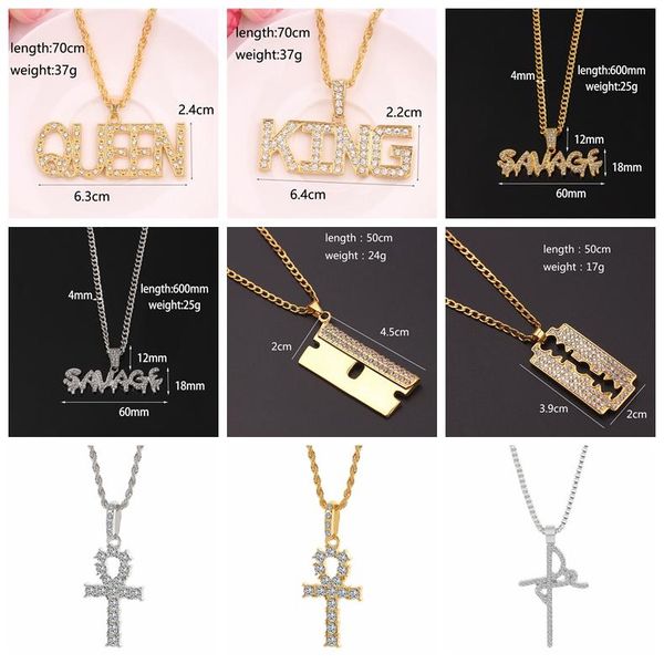 pendant necklaces hip hop chain necklace rock iced out bling gold silver color chains jewelry for women men rapper accessories
pendant necklaces hip hop chain necklace rock iced out bling gold silver color chains jewelry for women men rapper accessories