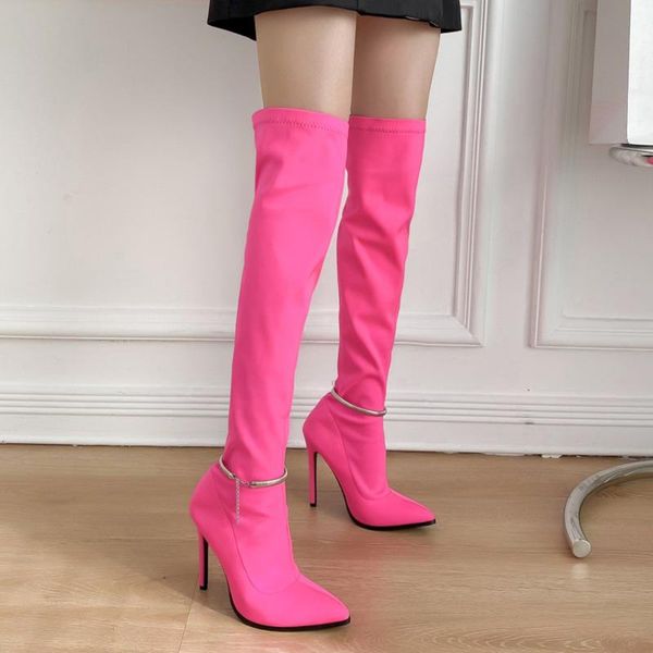 boots women's pointed-toe stiletto thin stretch cloth 2021 autumn and winter knee-high fashion long shoes, Black
boots women's pointed-toe stiletto thin stretch cloth 2021 autumn and winter knee-high fashion long shoes, Black