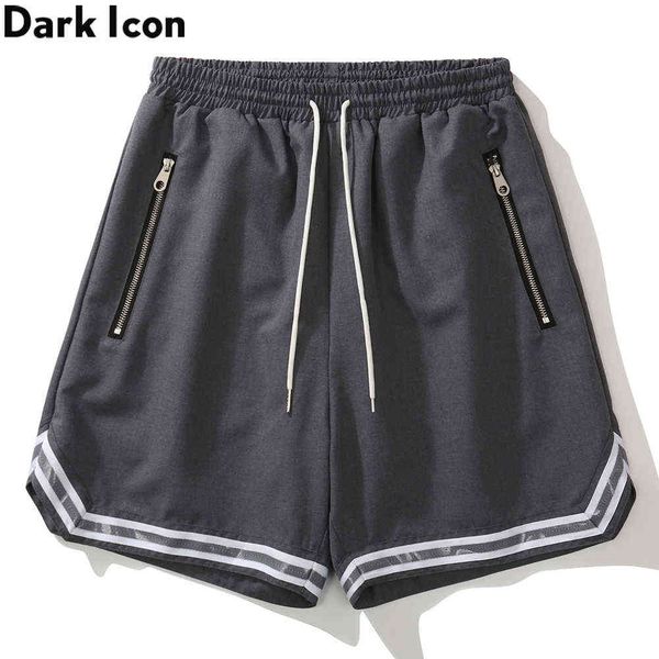 color block ribbon high street men's shorts summer plain shorts for man black grey 210603, White;black
color block ribbon high street men's shorts summer plain shorts for man black grey 210603, White;black