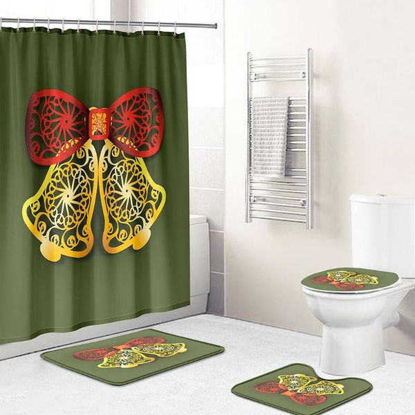 bath accessory set christmas bell decoration 3d printing waterproof shower curtain antiskid flannel toilet three piece with hook
bath accessory set christmas bell decoration 3d printing waterproof shower curtain antiskid flannel toilet three piece with hook