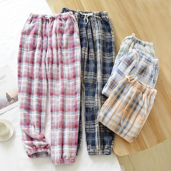 women's sleepwear winter womens pajamas pants cotton home clothes plaid long sleep bottom warm comfort trousers soft big size clothing, Black;red
women's sleepwear winter womens pajamas pants cotton home clothes plaid long sleep bottom warm comfort trousers soft big size clothing, Black;red