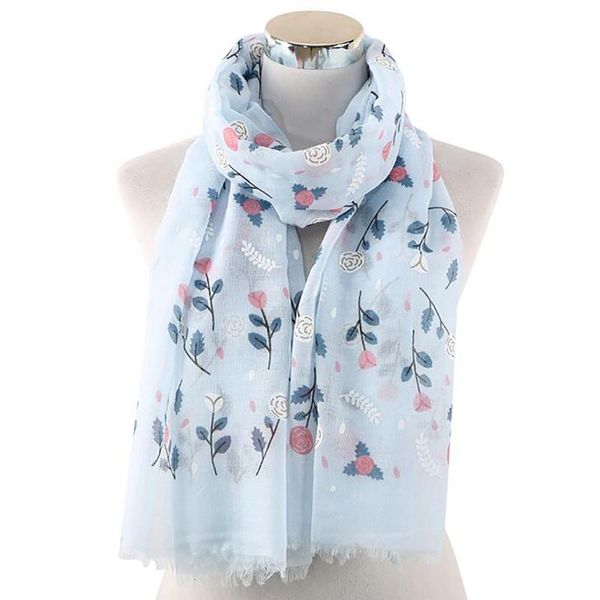 scarves spring white pink mint color rose flower print shawls foulard femme floral scarf women, Blue;gray
scarves spring white pink mint color rose flower print shawls foulard femme floral scarf women, Blue;gray