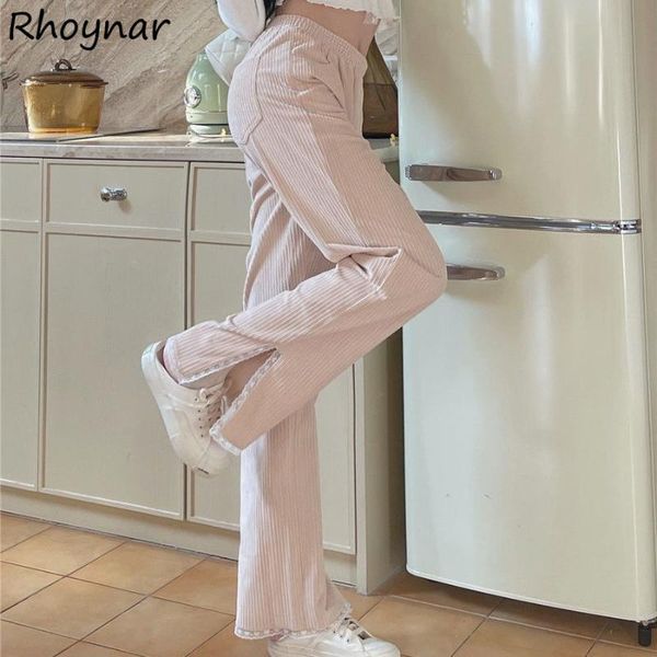 women's pants & capris casual women sweet japanese style full length wide leg trousers side split design tender comfort elastic waist f, Black;white
women's pants & capris casual women sweet japanese style full length wide leg trousers side split design tender comfort elastic waist f, Black;white