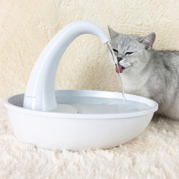 2.34l automatic pet cat water dispenser swan shape flow-adjustable quiet dog drinking fountain drinker feeder bowl bowls & feeders
2.34l automatic pet cat water dispenser swan shape flow-adjustable quiet dog drinking fountain drinker feeder bowl bowls & feeders