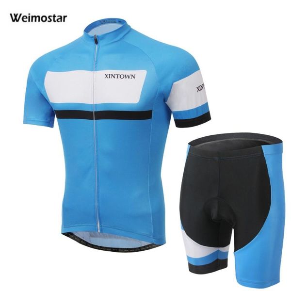 racing sets weimostar men cycling jersey clothing shorts bike bicycle clothes short sleeve riding set, Black;blue
racing sets weimostar men cycling jersey clothing shorts bike bicycle clothes short sleeve riding set, Black;blue