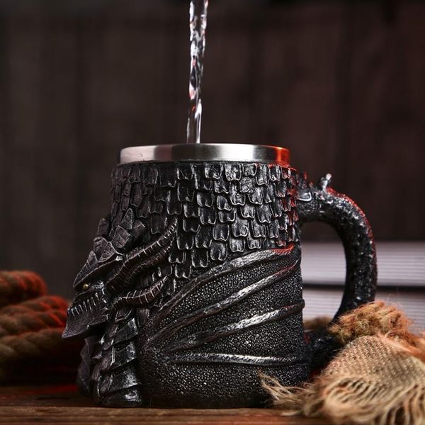 mugs 3d retro dragon mug beer drink cup 450ml stainless steel double layer coffee cups novelty gothic gift lovers collector
mugs 3d retro dragon mug beer drink cup 450ml stainless steel double layer coffee cups novelty gothic gift lovers collector