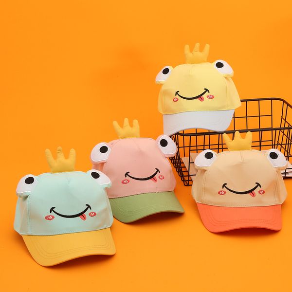 baby hat spring summer sun shading breathable big brim boys and girls cartoon frog baseball cap, Yellow
baby hat spring summer sun shading breathable big brim boys and girls cartoon frog baseball cap, Yellow