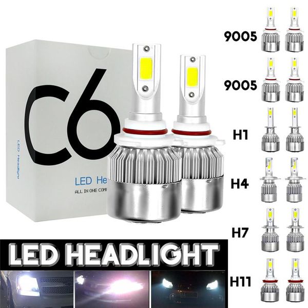 other lighting system 2pcs 12v/24v c6 led bulb h1/h4/h7/h11/9005/9006 white headlights 72w 7200lm cob headlamp auto fog light lamp
other lighting system 2pcs 12v/24v c6 led bulb h1/h4/h7/h11/9005/9006 white headlights 72w 7200lm cob headlamp auto fog light lamp