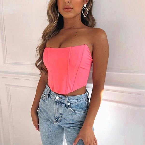 women's tanks & camis 2021 fashion sleeveless off shoulder corset crop vest female underwear backless bustier tube, White
women's tanks & camis 2021 fashion sleeveless off shoulder corset crop vest female underwear backless bustier tube, White