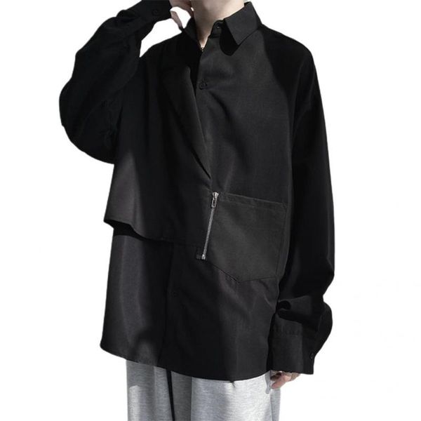 men's casual shirts men fashion fake two pieces shirt lapel patchwork long sleeve turn-down collar zipper single-breasted for autumn 20, White;black
men's casual shirts men fashion fake two pieces shirt lapel patchwork long sleeve turn-down collar zipper single-breasted for autumn 20, White;black