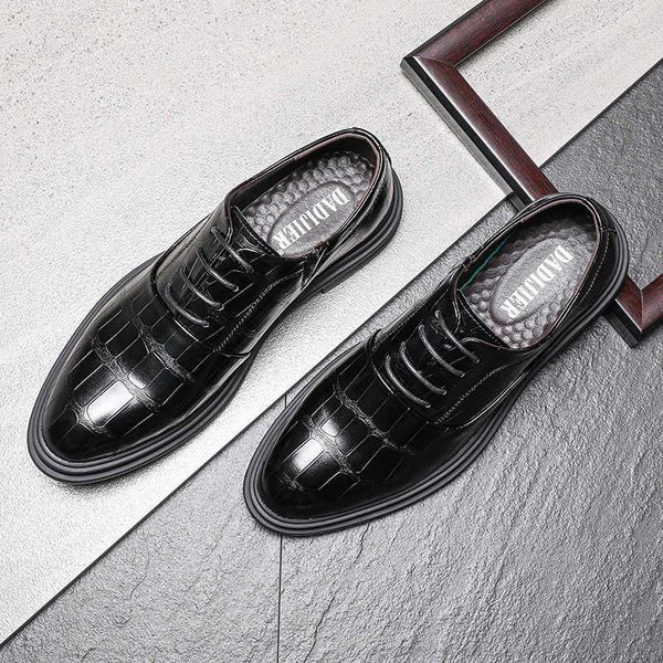 wholesale classic luxury new men dress shoes fashion wholesale pattern solid color male leather casual comfort platform mens patent designer, Black
wholesale classic luxury new men dress shoes fashion wholesale pattern solid color male leather casual comfort platform mens patent designer, Black