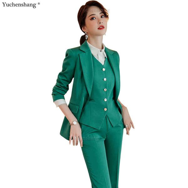 women's suits & blazers green red blue 3 piece set women formal pant suit office lady uniform design business jacket and for wo, White;black
women's suits & blazers green red blue 3 piece set women formal pant suit office lady uniform design business jacket and for wo, White;black