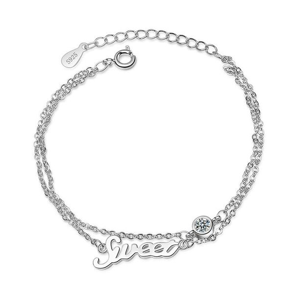 link, chain romantic jewelry sweet girls bracelet solid 925 sterling silver dating party cubic zirconia link gift for lover, Black
link, chain romantic jewelry sweet girls bracelet solid 925 sterling silver dating party cubic zirconia link gift for lover, Black