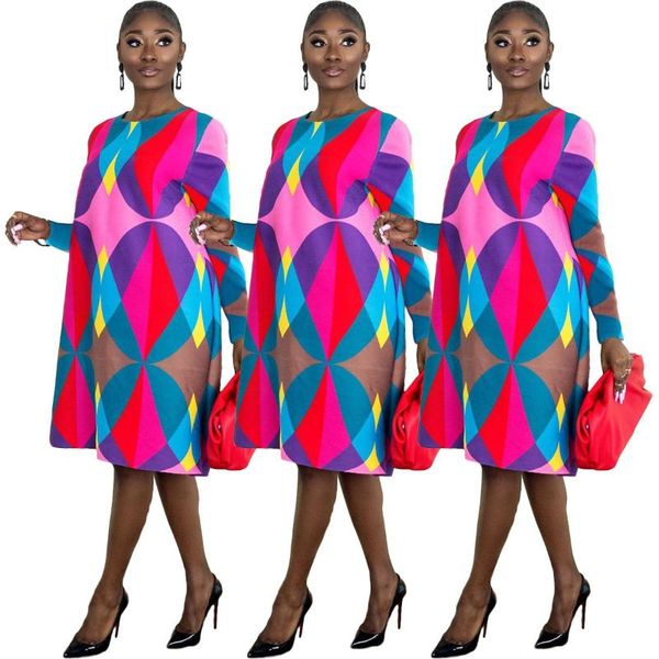 casual dresses cutubly long sleeve women multicolor geometric print fashion loose dress autumn elegant vestidos clothing, Black;gray
casual dresses cutubly long sleeve women multicolor geometric print fashion loose dress autumn elegant vestidos clothing, Black;gray