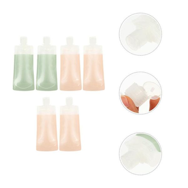 6pcs refillable cosmetic storage pouch practical squeezable bags for travel bottles & jars
6pcs refillable cosmetic storage pouch practical squeezable bags for travel bottles & jars