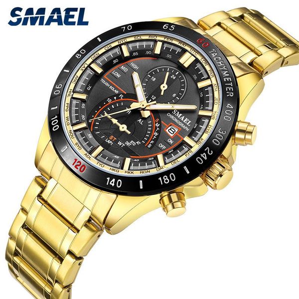 wristwatches smael to brand fashion men's watch waterproof outdoor sports calendar steel quartz clock wristwatch erkek kol saati, Slivery;brown
wristwatches smael to brand fashion men's watch waterproof outdoor sports calendar steel quartz clock wristwatch erkek kol saati, Slivery;brown