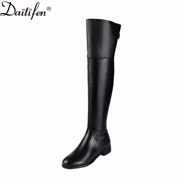 boots daitifen retro round toe black thick heel long women autumn and winter high knight mid-heel elastic
boots daitifen retro round toe black thick heel long women autumn and winter high knight mid-heel elastic